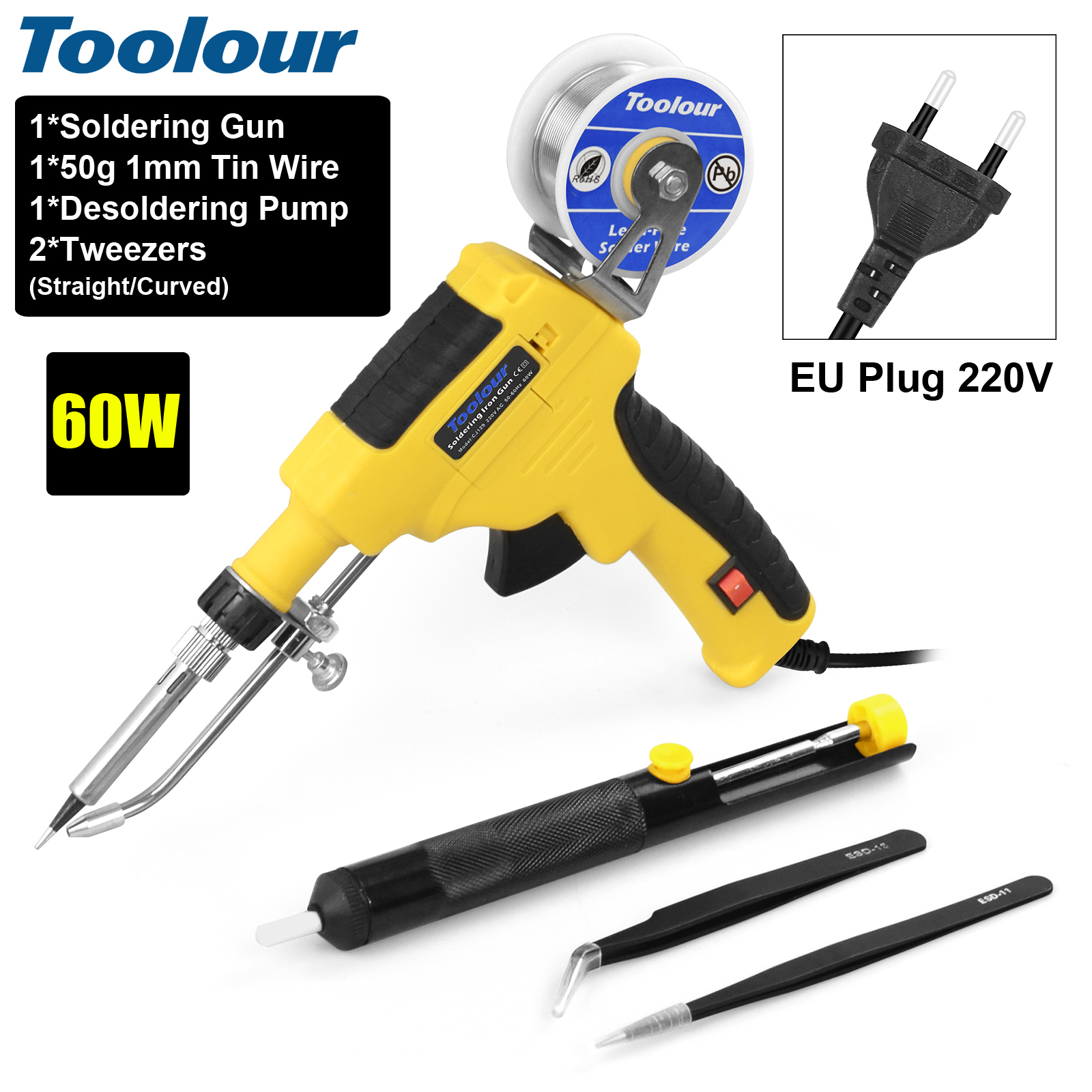 Electronics Repair Degree - Toolour Soldering Gun Kit 430℃ Automatic