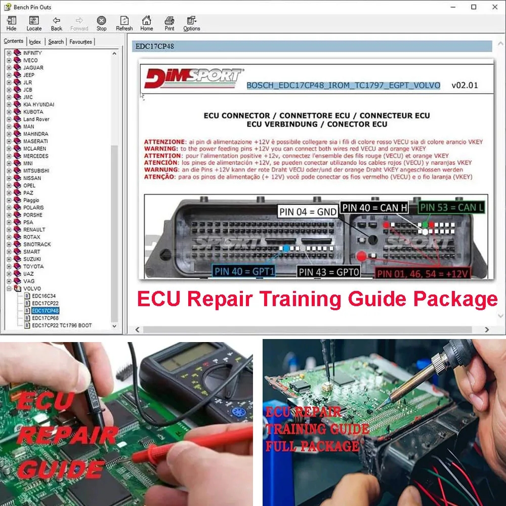 Electronics Repair Training - ECU Repair Training Guide Package EPROM