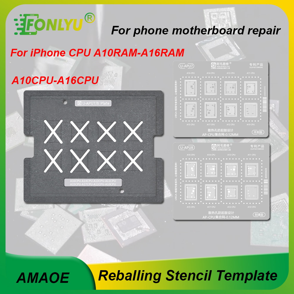 Electronics Repair Table - AMAOE Universal RAM CPU Reballing Stencil