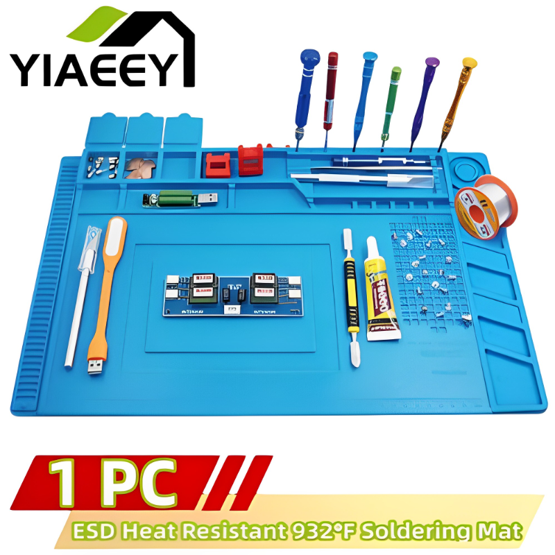 ESD Heat Insulation Working Ma - مراجعة Electronics Repair Table وسعره