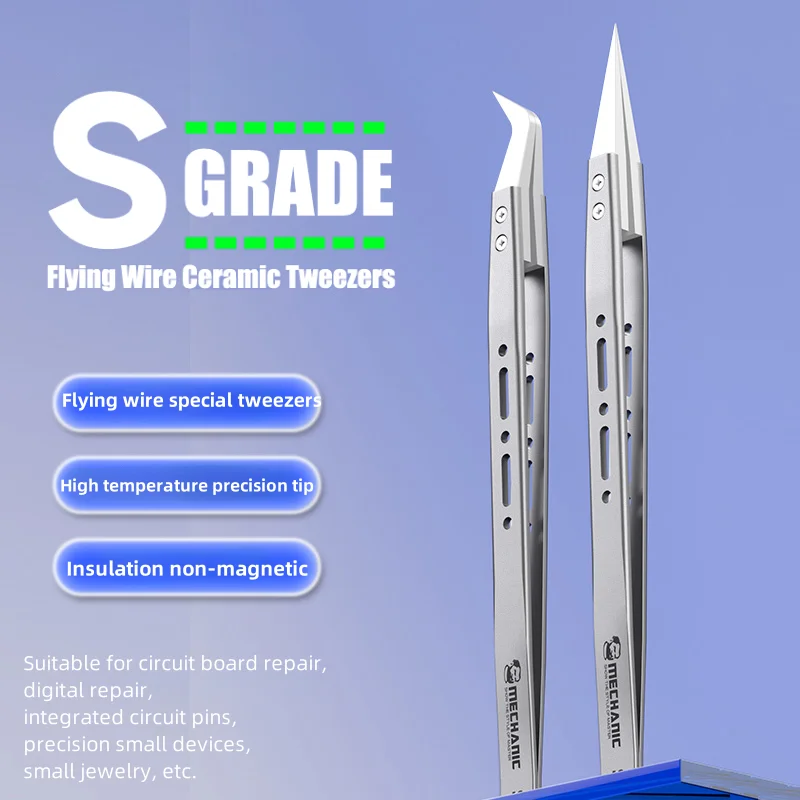 Mechanic S-grade Ceramic Tweez - مراجعة Electronic Repair Tutorial وسعره