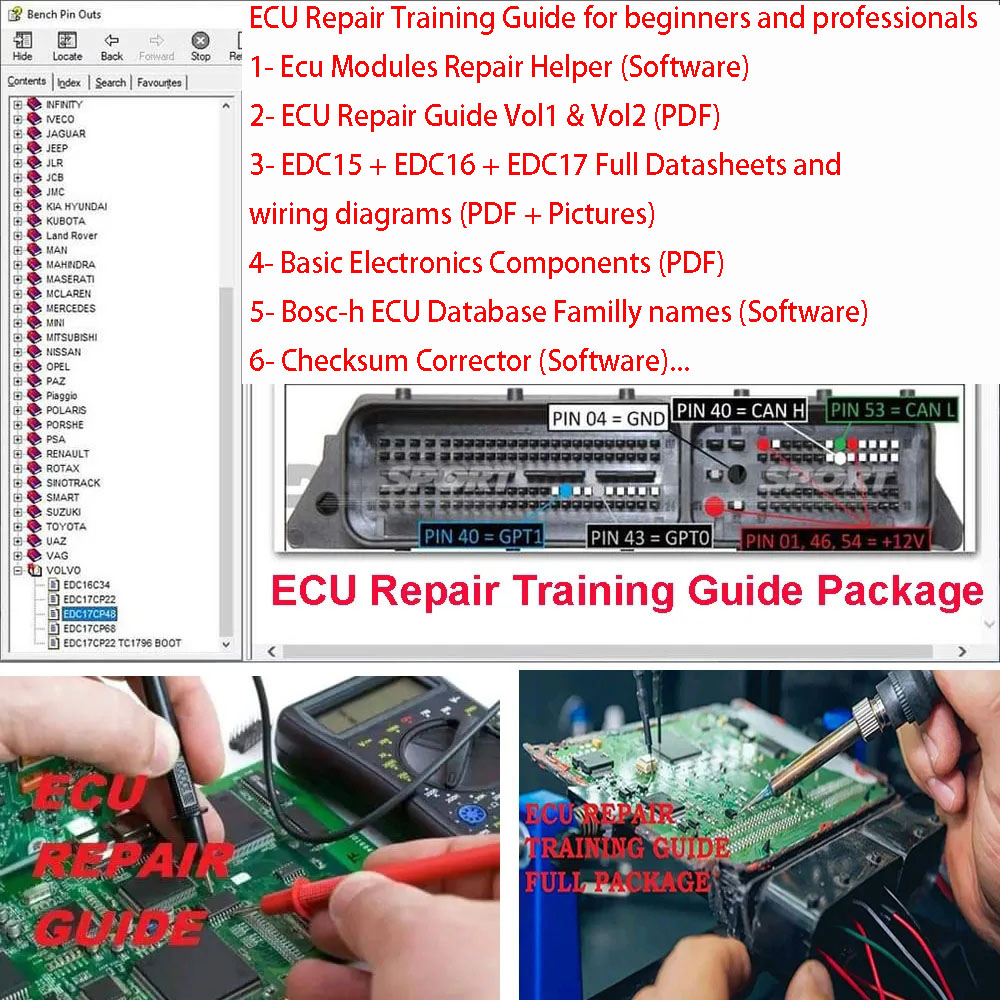 ECU Repair Training Guide ECU  - مراجعة Electronics Repair Guide وسعره