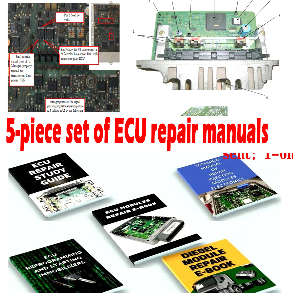 5 PCS ECU REPAIR Manuals Repai - مراجعة Electronics Repair Guide وسعره