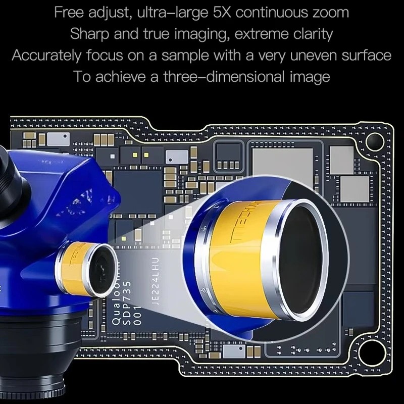 D75T Trinocular Stereo Microsc - مراجعة Electronics Repair Degree وسعره