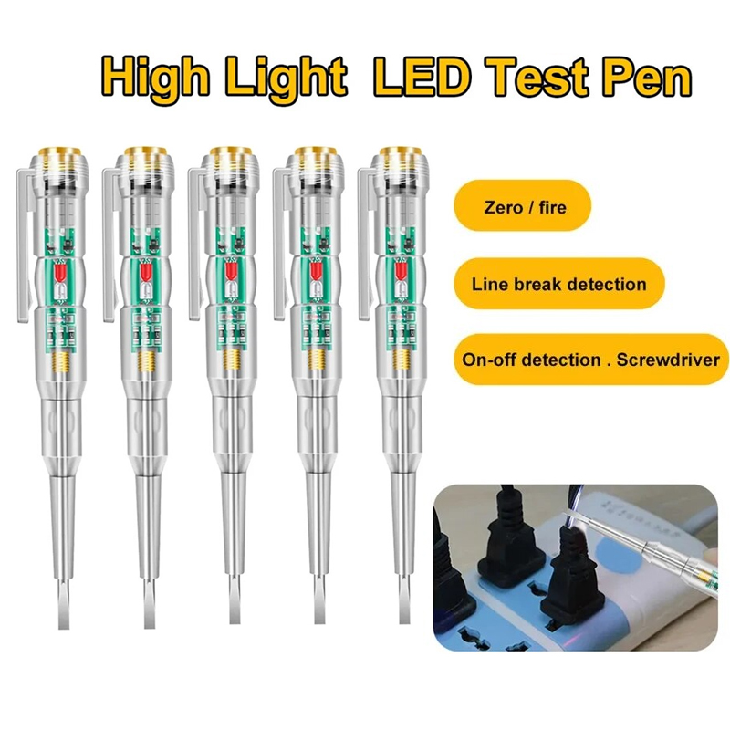 1-5pc AC24-250V Intelligent Vo - مراجعة Circuit Test Pencil وسعره