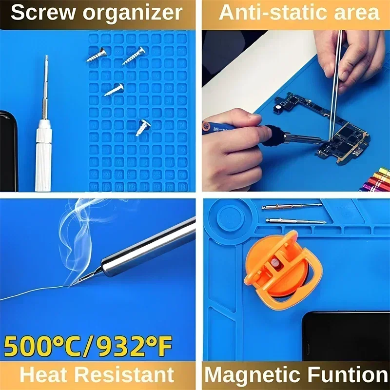 Magnetic Mat Silicone Repair M - مراجعة Electronics Repair Table وسعره