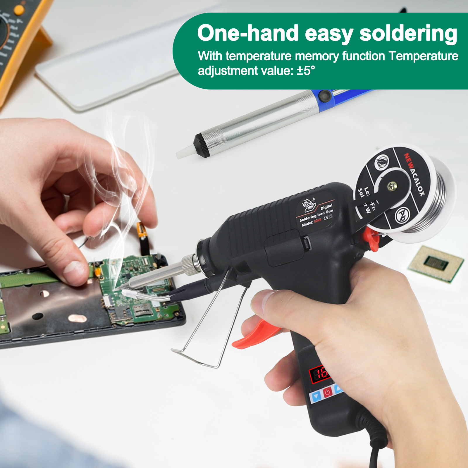 Toolour 80W Digital Soldering  - مراجعة Electronics Repair Degree وسعره