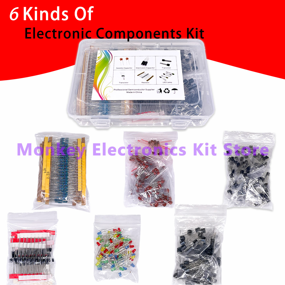 6 kinds components kit resista - مراجعة Electronics Repair Center وسعره