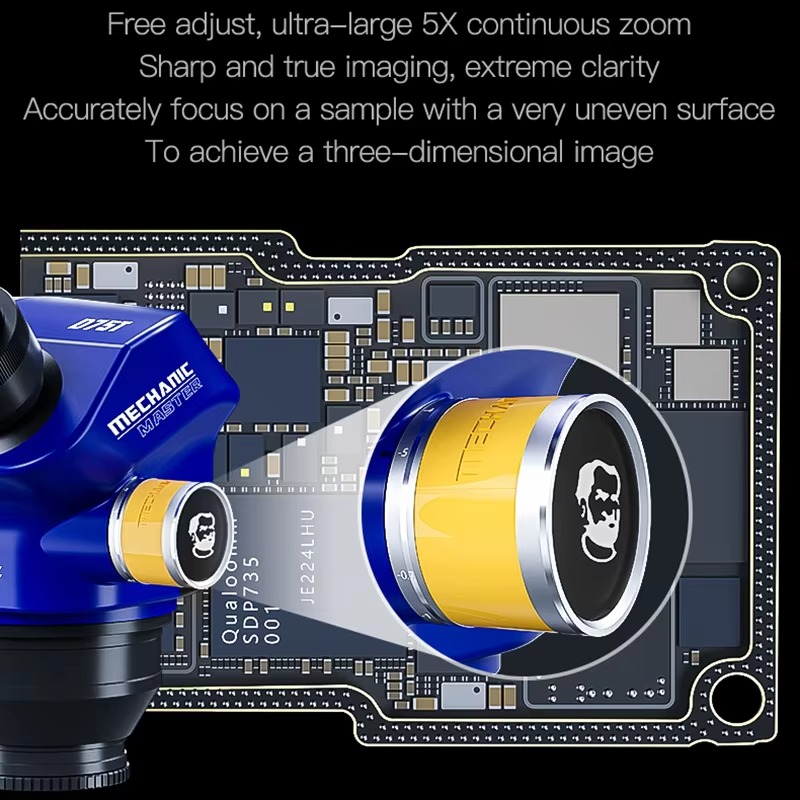 D75T Trinocular Stereo Microsc - مراجعة Electronics Repair Degree وسعره
