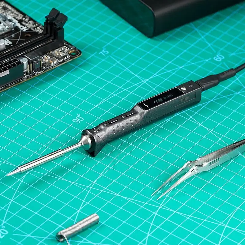 TS101 Electric Soldering Iron  - مراجعة Electronics Repair Degree وسعره