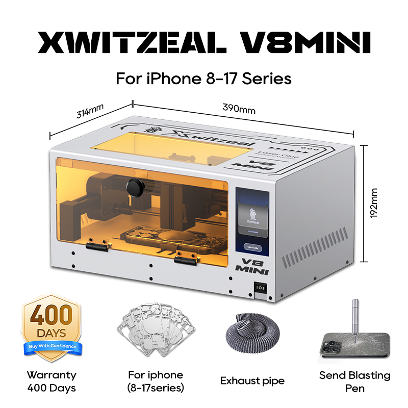 Xwitzeal® V8 MINI Laser Glue R - مراجعة Electronics Repair Training وسعره