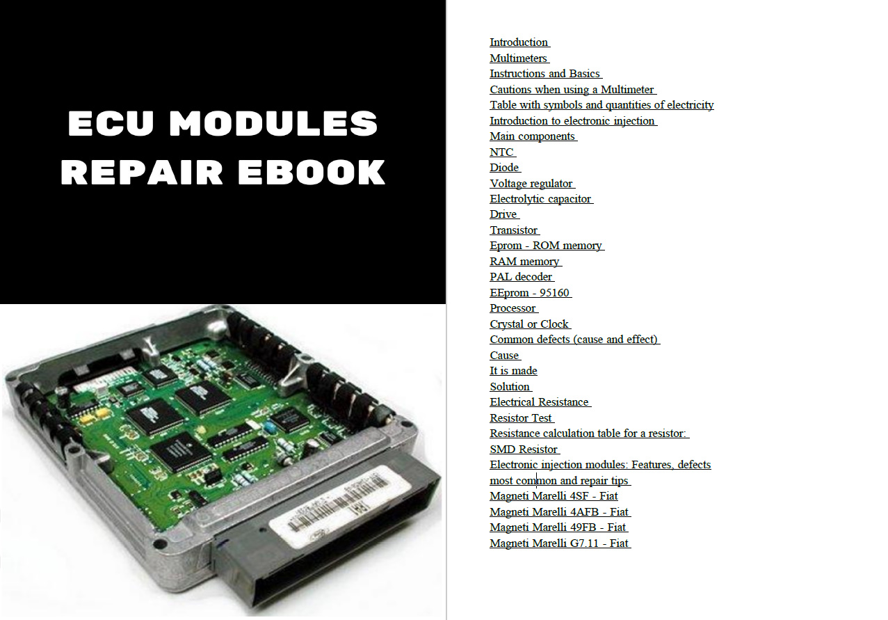 5 PCS ECU REPAIR Manuals Repai - مراجعة Electronics Repair Guide وسعره