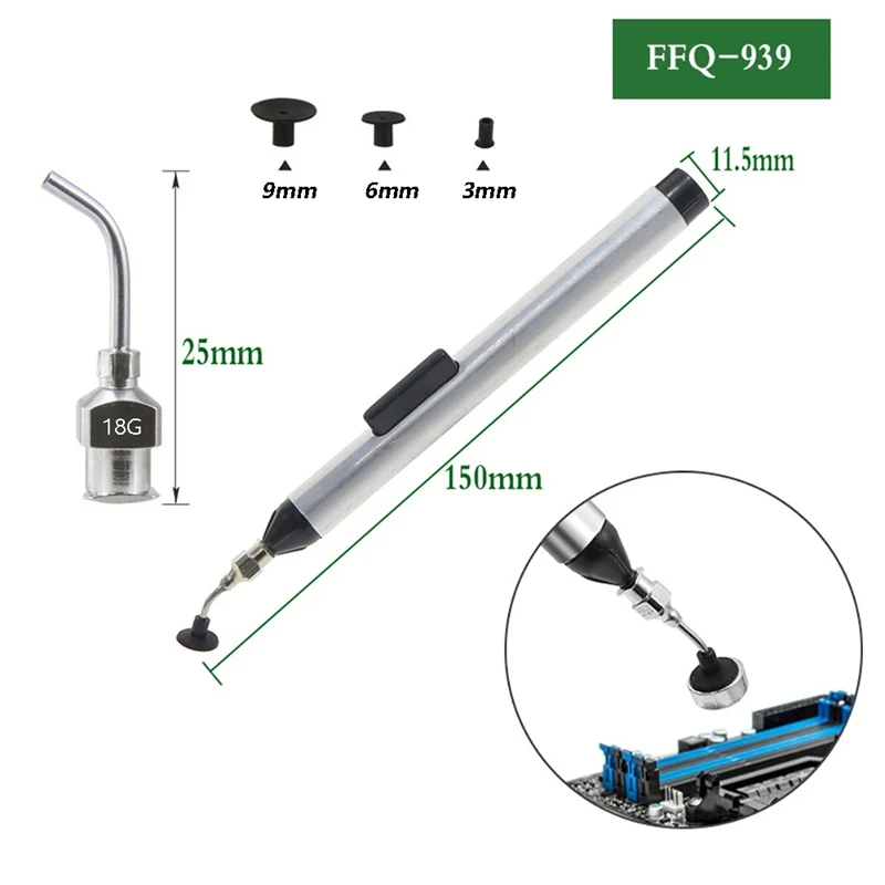 Manual Vacuum Suction Pen Kit  - مراجعة Electronics Repair Training وسعره