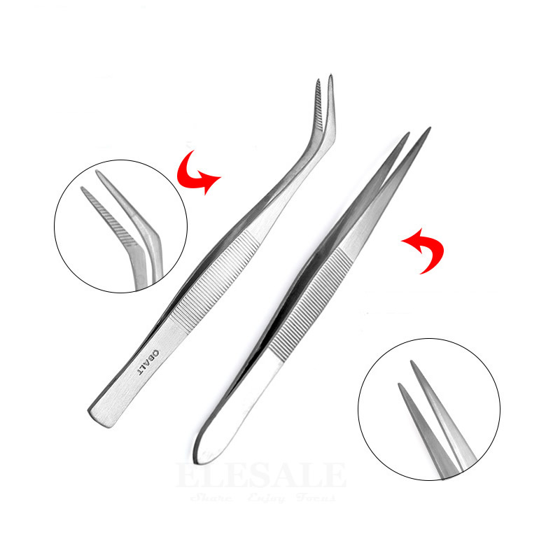 Stainless Steel Tweezers Grip  - مراجعة Electronics Repair Training وسعره